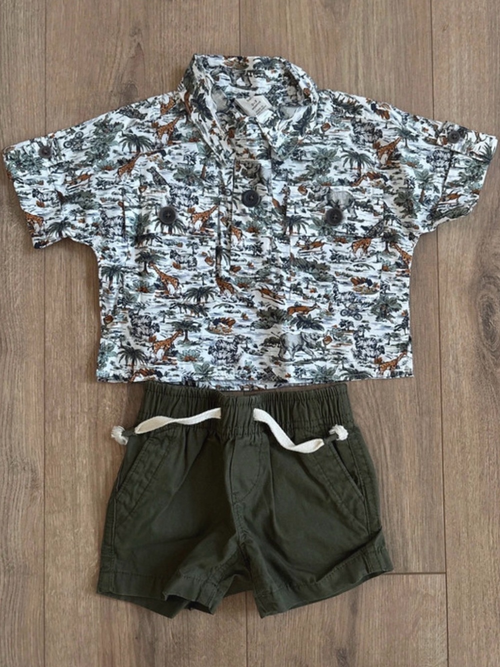 Baby Boy 0-3 Months Safari Explorer Outfit